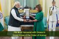 PM Modi honoured with Greece’s Grand Cross of the Order of Honour