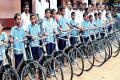 Distribution of bicycles to students