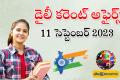 11 September Daily Current Affairs in Telugu