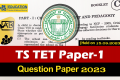 TS TET 2023 Paper-1 Question Paper,9:30 AM to 12:00 PM, Question Paper
