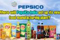 Where will PepsiCo India set up its new food manufacturing plant?