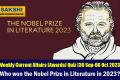 Who won the Nobel Prize in Literature in 2023?