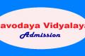 Admissions announcement from Navodaya principal