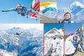 Indian woman skydiver Sheetal Mahajan jumps in front of Everest