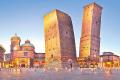 Leaning Tower of Bologna   Historic Leaning Tower in Italy  Historical Italian Architecture  Travel Destination  