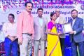 Best NAC Award for DS Govt Women's Degree College  College Principal Dr. D. Kalyani receiving Best NAC Award at State Anniversary