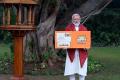 Prime Minister Modi unveiling Sri Rama Janmabhoomi Temple stamp   Ayodhya Ram Mandir Updates   PM Modi releases stamps on the occasion of Ram Lalla's pranapratistha.