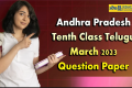 AP Tenth Class Telugu March 2023 Question Paper   sakshi education previous question papers