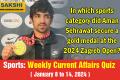 Sports Weekly Current Affairs Quiz in English January 8 to 14 2024