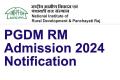 nirdpr, hyderabad pgdm rm admission 2024