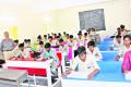 Students at Kothur Govt Boys Junior College in Anantapur