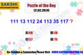 Puzzle of the Day   Missing number puzzles   sakshi education daily puzzles
