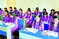 Tenth students preparing for public exams