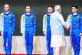 Indian Prime Minister Narendra Modi announcing Gaganyan astronauts  PM Modi introduces four astronauts of India's maiden human space flight mission  