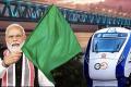 PM Narendra Modi Flags Off 10 New Vande Bharat Trains  Prime Minister Narendra Modi inaugurating Vande Bharat trains