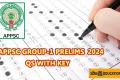 Group-1 Exam Question Paper Released by SakshiEducation.com  Group-1 examAPPSC Group-1 Prelims Paper-1 Answer Key 2024   Check Your Group-1 Exam Answers Online