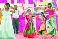 Students dance at Annual Day Celebrations at Government Primary School