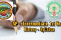 Andhra Pradesh: Intermediate 1st Year History Syllabus 