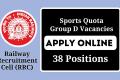 Sports Quota Recruitment   Apply Now for Northern Railway Group D Posts  applications for group-d posts in northern railway sports quota  Northern Railway Sports Quota Recruitment 2023-24