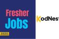 Job Opening for Freshers in Kodnest   Internship Opportunity  Java Python Developer Role at Kodnest  Kodnest Internship for Java Python Software Development  