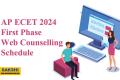 Counselling Registration Guide  AP ECET 2024 1st Phase Web Counselling Schedule  AP ECET 2024 Counselling Schedule  