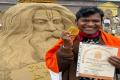 Indian Sand Artist Sudarshan Bags Gold Medal In International Sand Sculpture Championship
