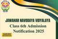 Navodaya Vidyalayas Admission