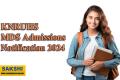 KNRUHS MDS Admissions 2024