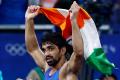 India's first medal in wrestling in Paris Olympics 2024 Indian wrestler Aman Sehrawat with his Olympic medal, celebrating India's sixth medal at the Paris 2024 Olympics 