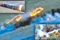 Ukraine's Dragon Drone Spits Out Molten Metal on Russian Troops