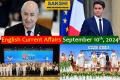 10th September, 2024 Current Affairs  generalknowledge questions with currentaffairs 