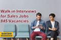 Job opportunities for unemployed youth in Andhra Pradesh  845 Vacancies| Walk-in Interviews for Sales Jobs  Job fair for fresh graduates and experienced professionals in sales Unemployed youth job fair organized by Directorate of Employment and Training 