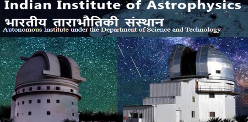 Indian Institute of Astrophysics Upper Division Clerk