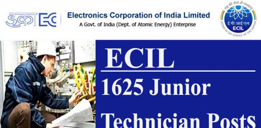 ECIL Notification 2022 For 1625 Junior Technician Posts