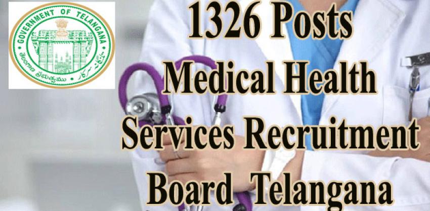 1326 Vacancies at MHSRB Telangana 