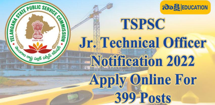 TSPSC Junior Technical Officer Notification 2022 