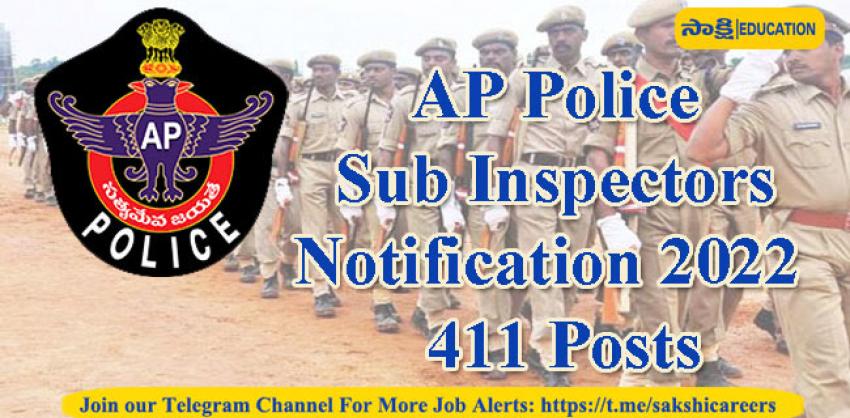 AP Police Sub Inspectors Notification 2022-23 out 