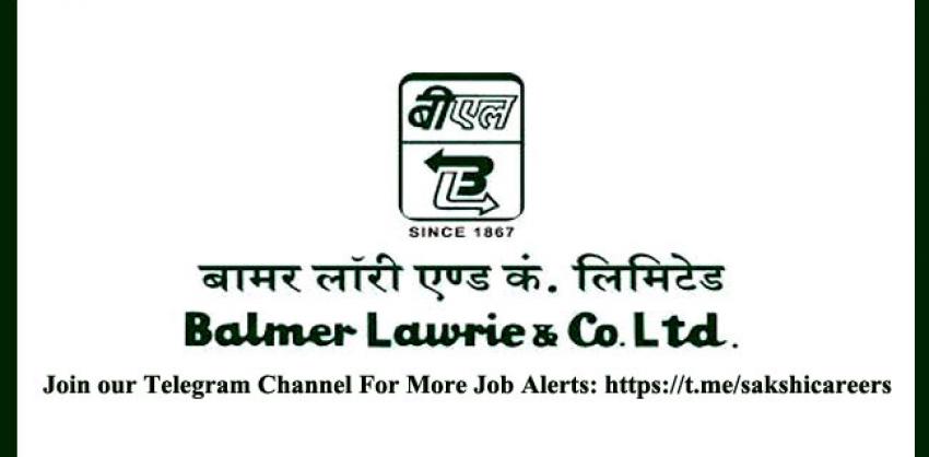 Balmer Lawrie and Co. Ltd. Junior Officer HR Recruitment 2022 