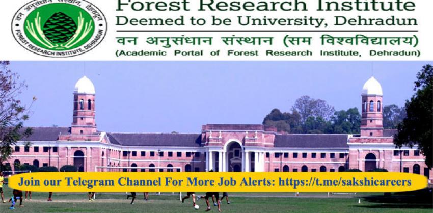 Forest Research Institute Various Positions Recruitment 2023 