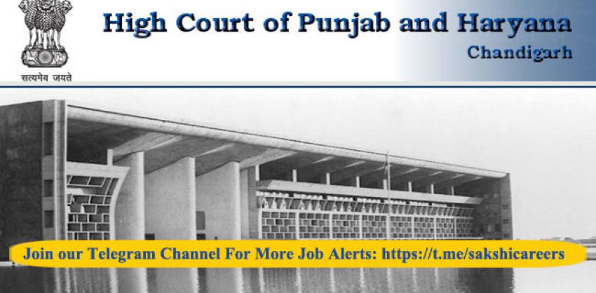 50 Jobs in High Court of Punjab & Haryana