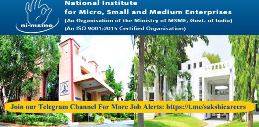 NI-MSME Recruitment 2023: Non –Teaching Positions