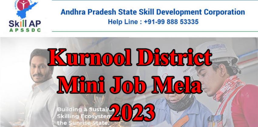 Kurnool District Mini Job Mela 2023