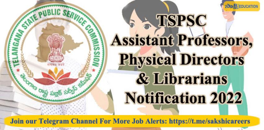 TSPSC Notification 2022 for 544 Posts Vacancies Details 