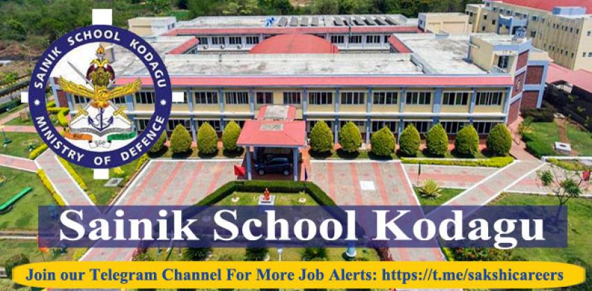 Sainik School Kodagu Recruitment 2023: Faculty & Non Faculty Positions