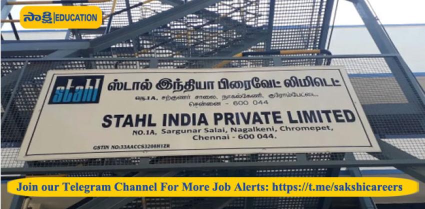 Stahl India Private Limited Hiring Apprenticeship Training