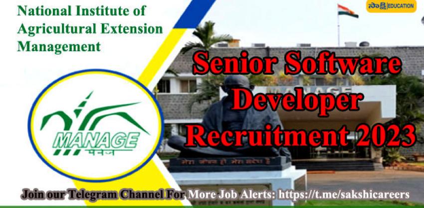 MANAGE Senior Software Developer Recruitment 2023