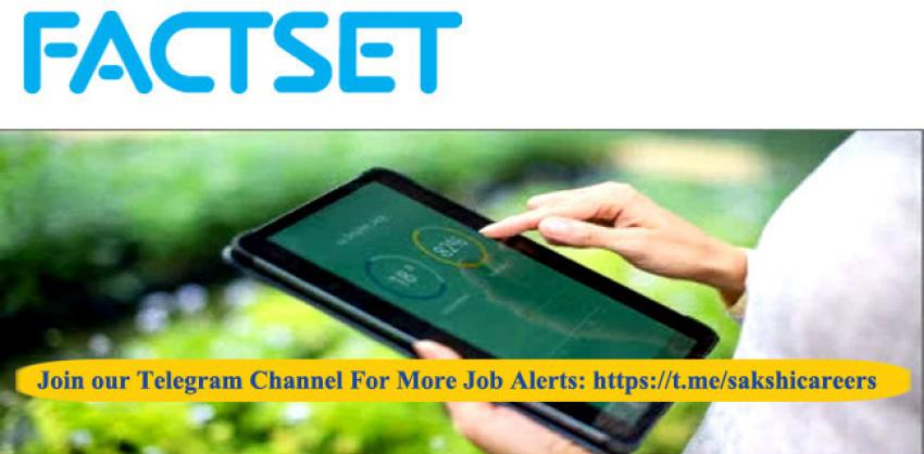 FactSet Systems India Pvt. Ltd. Recruiting Research Analyst 