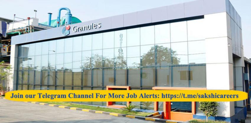 granules india limited recruiting trainee