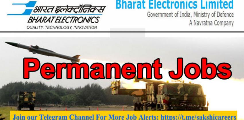 permanent jobs bharat electronics limited