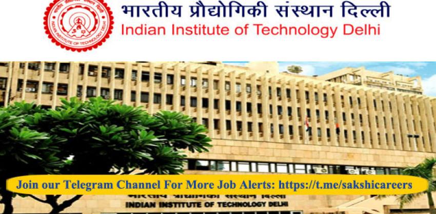 iit delhi recruitment 2023 research associate  project assistant